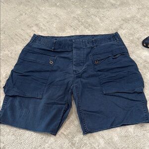 Ralph Lauren Blue Cargo Shorts with Tailored Fit